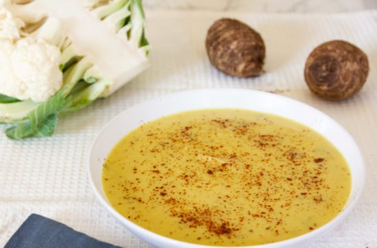 taro root soup