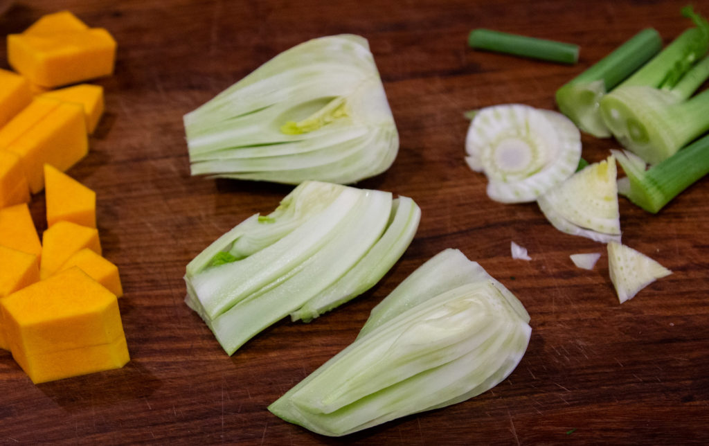 how to chop fennel