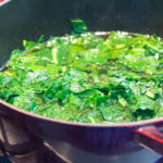 kale soup in a pot