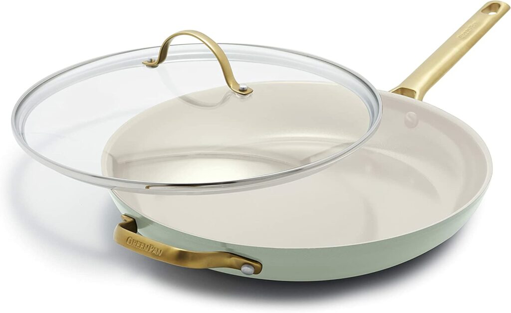 kitchen tool pan with lid