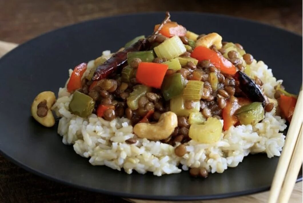 kung pao lentils