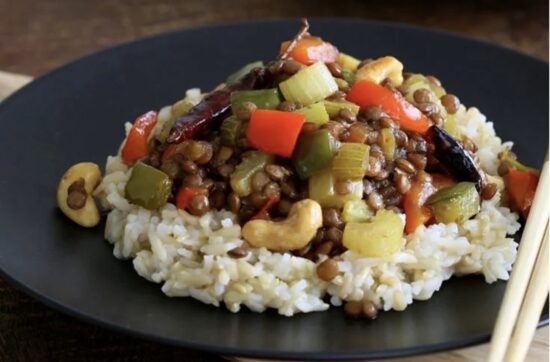 kung pao lentils