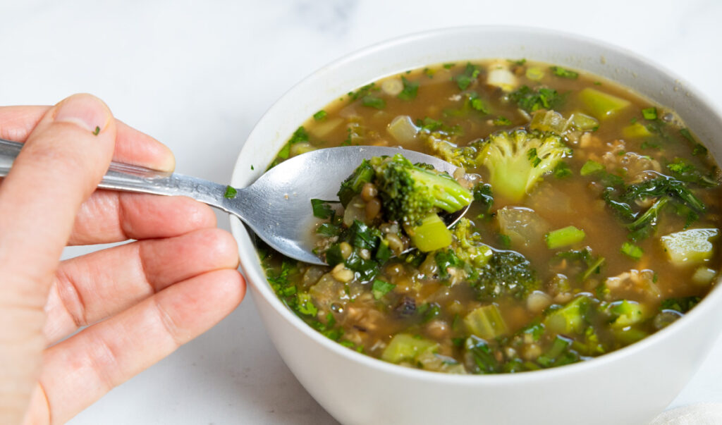 Mung Bean Broccoli Soup