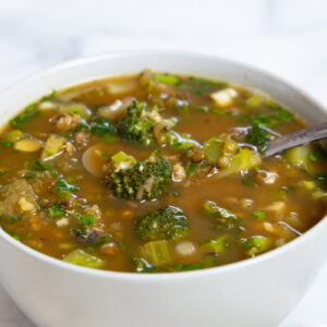 Broccoli Mung Bean Soup
